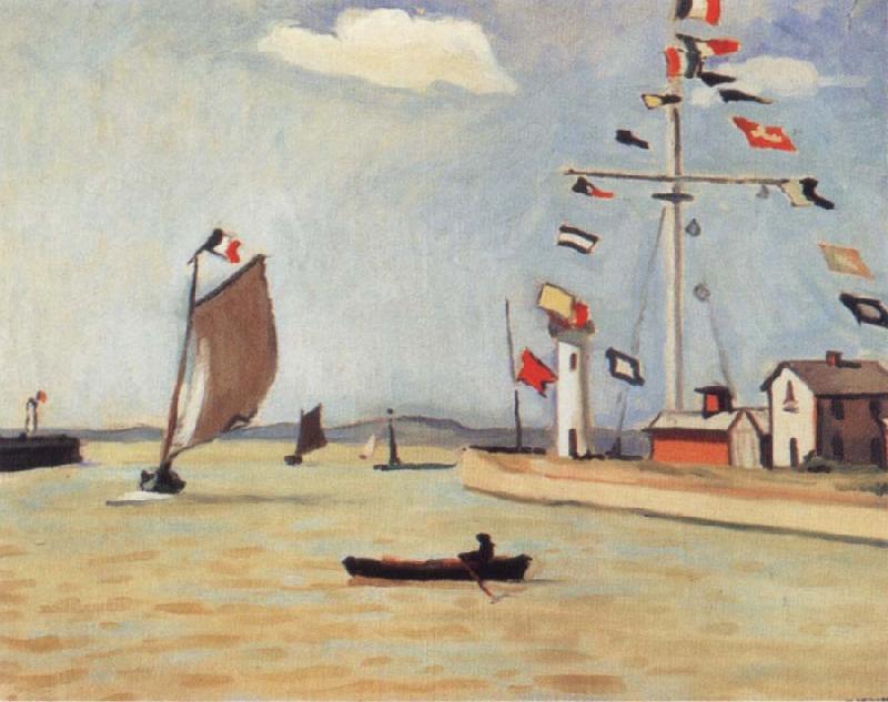 Marquet, Albert Harbour at Honfleur oil painting image